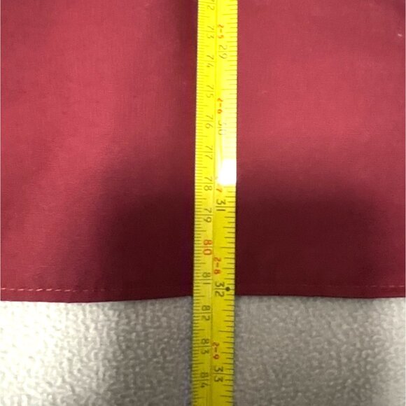 Croft & Barrow Mens Long Sleeve Button-Up Shirt L 16 1/2-17 32/33 Red Cotton Ble - Picture 7 of 7